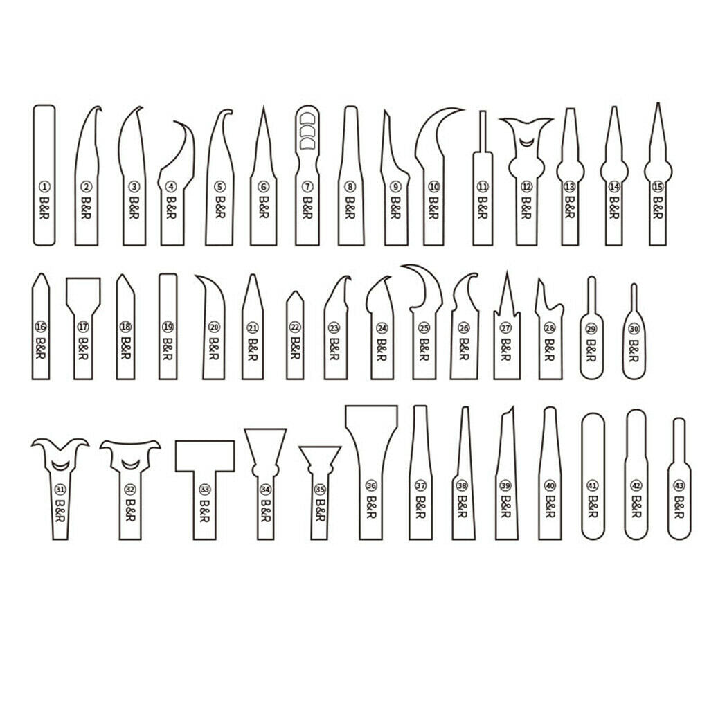 43   BGA IC Chip Repair Blades CPU Motherboard Repair Tool