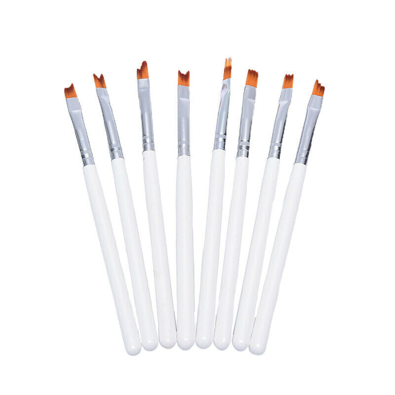 8Pcs Nail Art Brush Set Petal Pen Flower Pen DIY Painting Various Shapes Nail TL