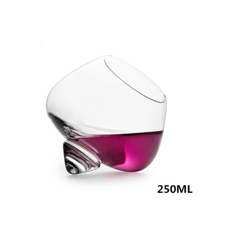 Rotate Tumbler Whiskey Glass Top Belly Cigar Whisky Cocktail Drinking Wine  Rf