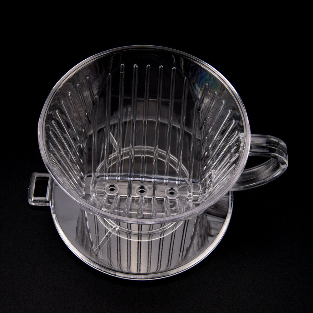 Clear Coffee Filter Cup Cone Drip Dripper Maker Brewer Holder Plastic Reus  Tt