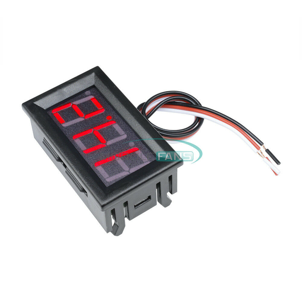 Red 0.56" DC 4.5-30V LED Digital Voltmeter Panel Accurate Meter 3 Wire