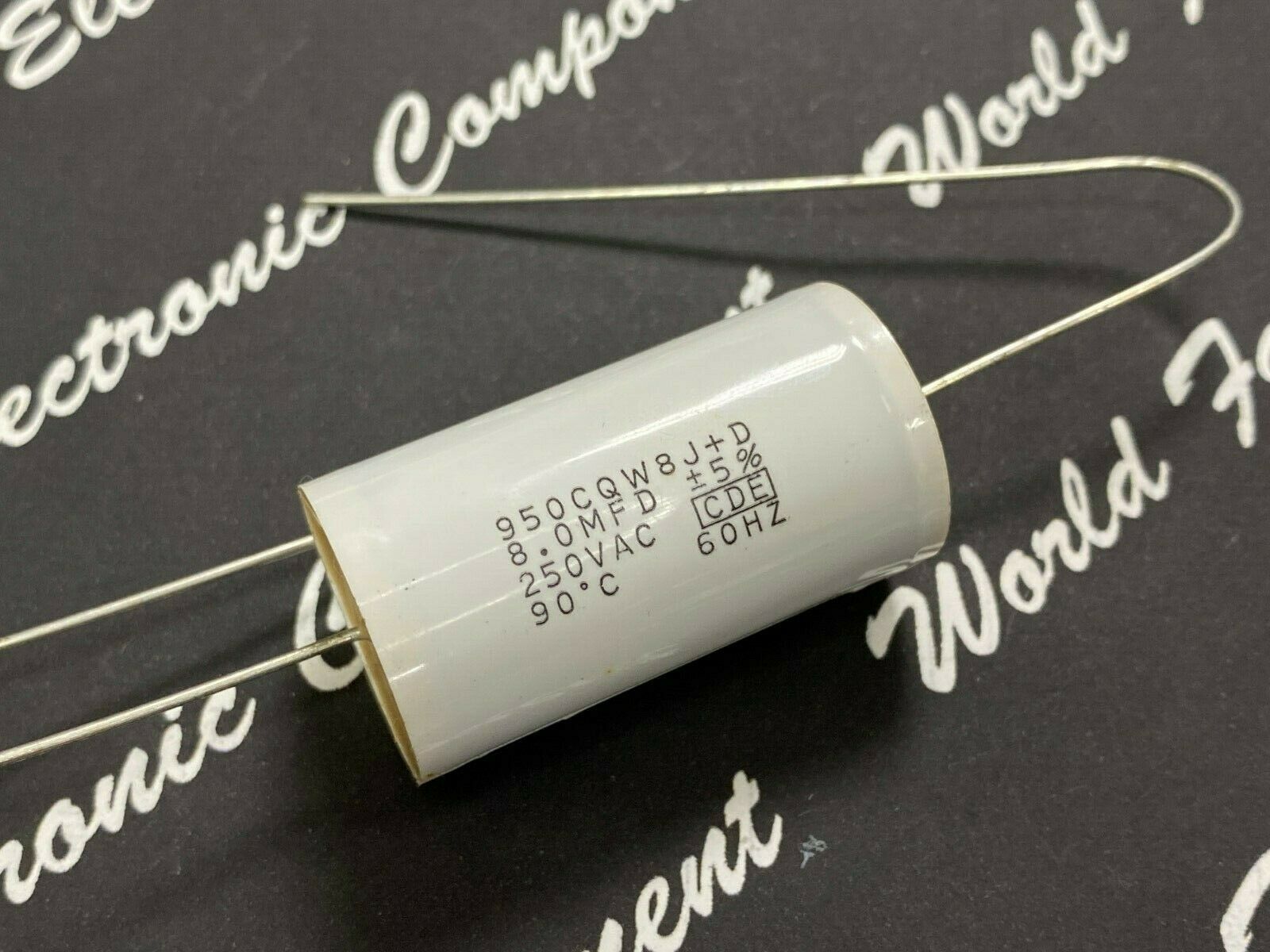 1pcs-CDE 950 8uF 250V(ac) 5% 950CQW8J Polypropylene Axial Film Capacitor