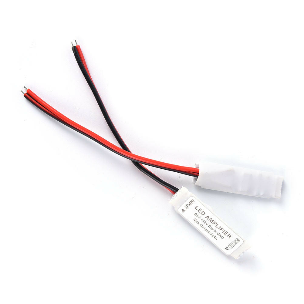 2pcs dc12v mini rgb led amplifier controller for smd 3528 5050 led strip .l8