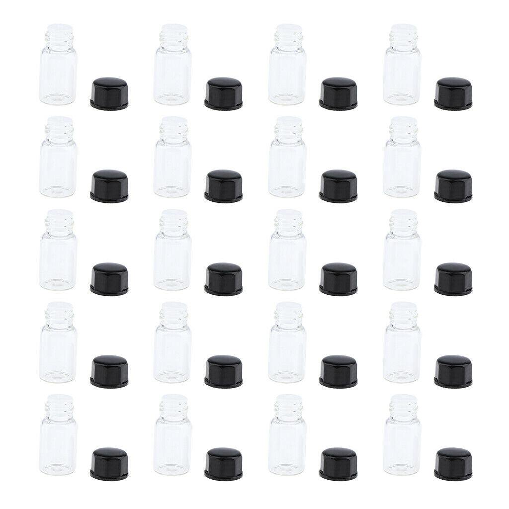 20 Pieces 3ml Essential Oil Bottles Glass Vials Jars For Perfumes Liquid