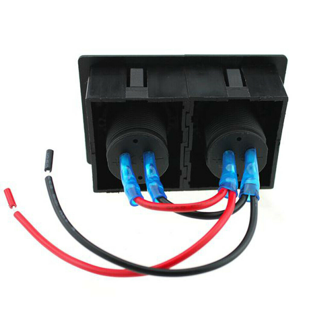 12v 24v Power Outlet With Housing Support For Marina Moto Rv Boat