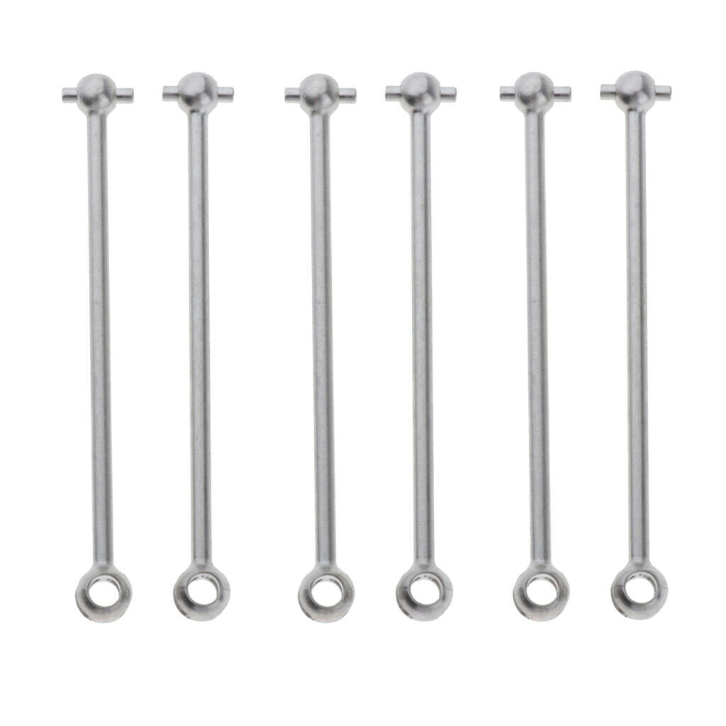 6 Pieces 1:14 Metal Drive Shaft for WLTOYS 144001 Crawler Trucks DIY Parts