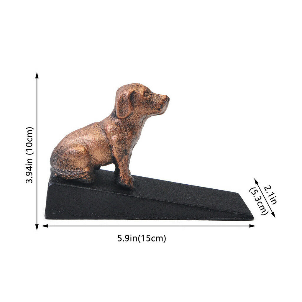 Heavy Duty Cast Iron Door Wedge, Door Stopper, Animals Doorstops with Non-slip