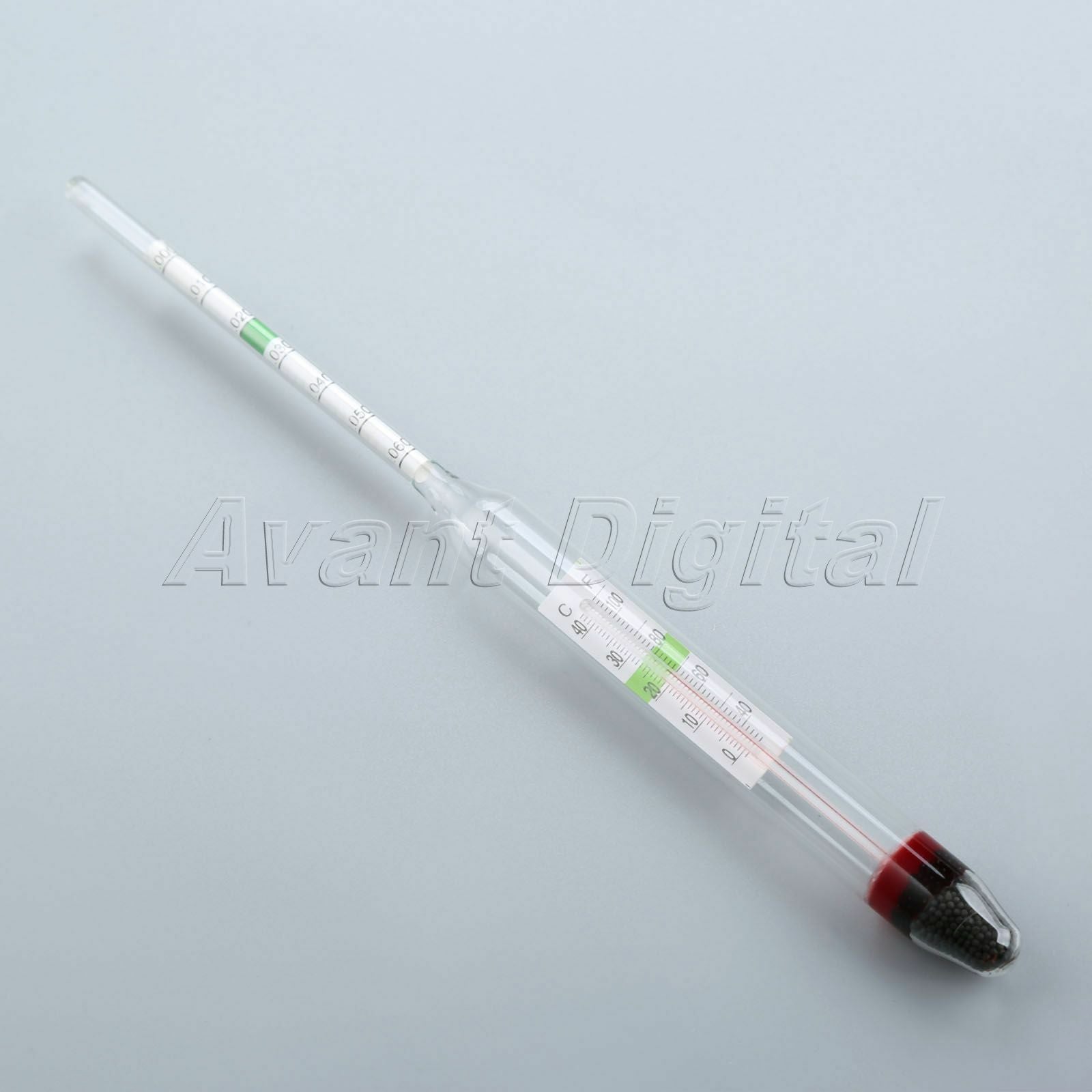 Aquarium Glass Float Hydrometer With Thermometer Salt Marine Water Indicator 1PC