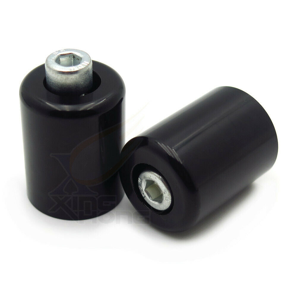 Black Motorcycle Bar Ends Handlebar For Kawasaki Ninja ZX6R 95-12 ZX6RR 03-12
