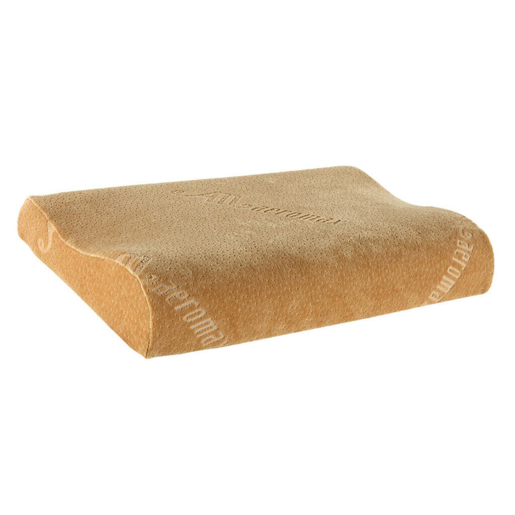 Memory Foam Sleeping Pillow Cushion for Teenager Neck Back Pain Brown