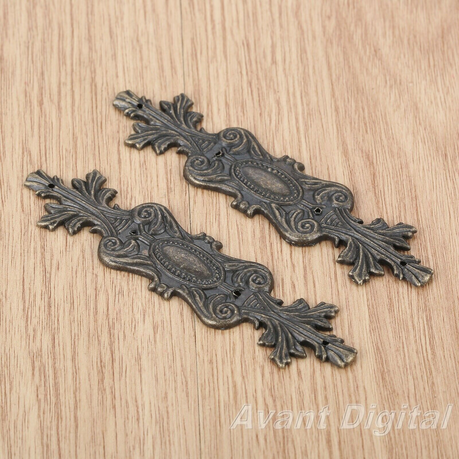 2Pcs 100*20mm Flower Flatback Embellishments Scrapbooking Desk Decor Protector