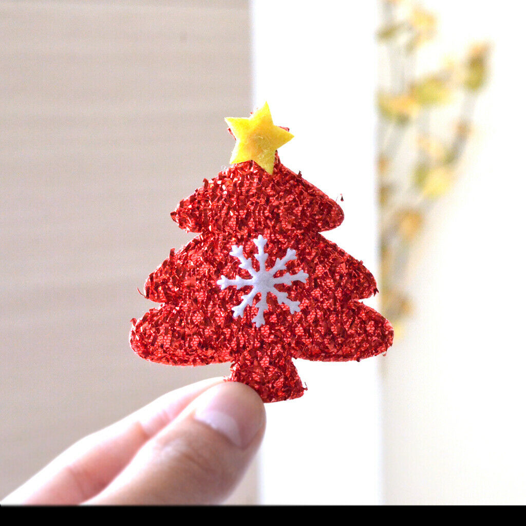 8Pcs Rainbow Christmas Tree Embellishments for Christmas Clothes Jewelry Sewing