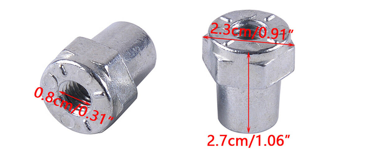 Car Positive+ Negative Battery Top Post Terminal Adapter Converter Connector 2pc
