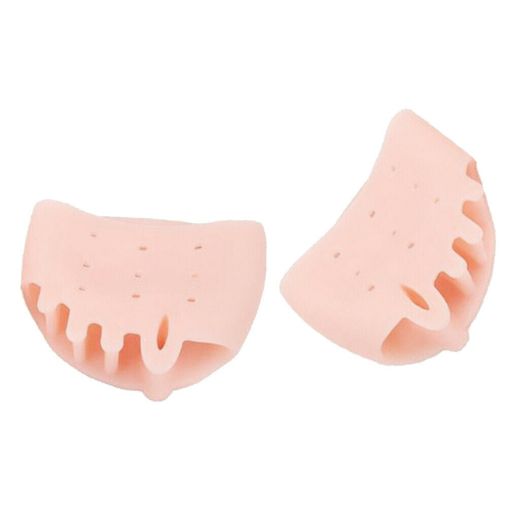 2x Silica Gel Hallux Valgus Corrector Orthotic Toe Separators Pad Foot Care