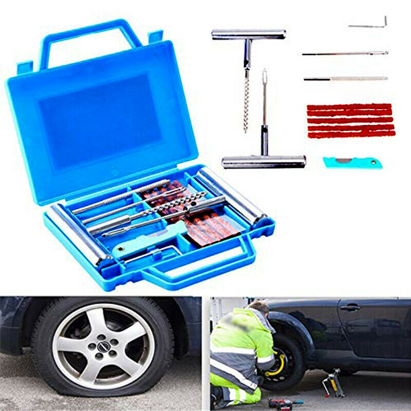 Tractors Car ATV Tubeless Tyre Emergency Tools Puncture Repair Kit Tire Plug Set