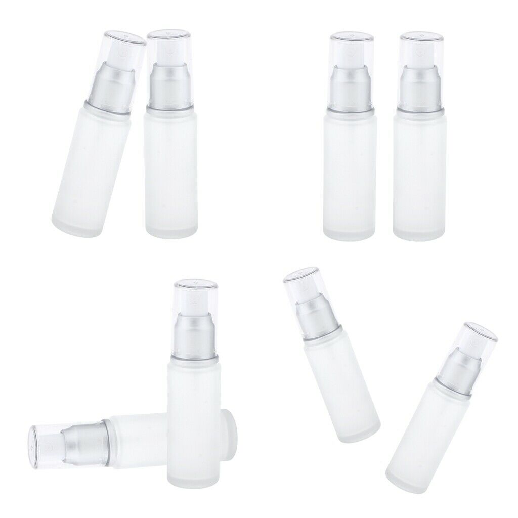 8 Pieces Portable Matting Frosted Fine Mist Sprayer Empty Makeup Bottles 30ml