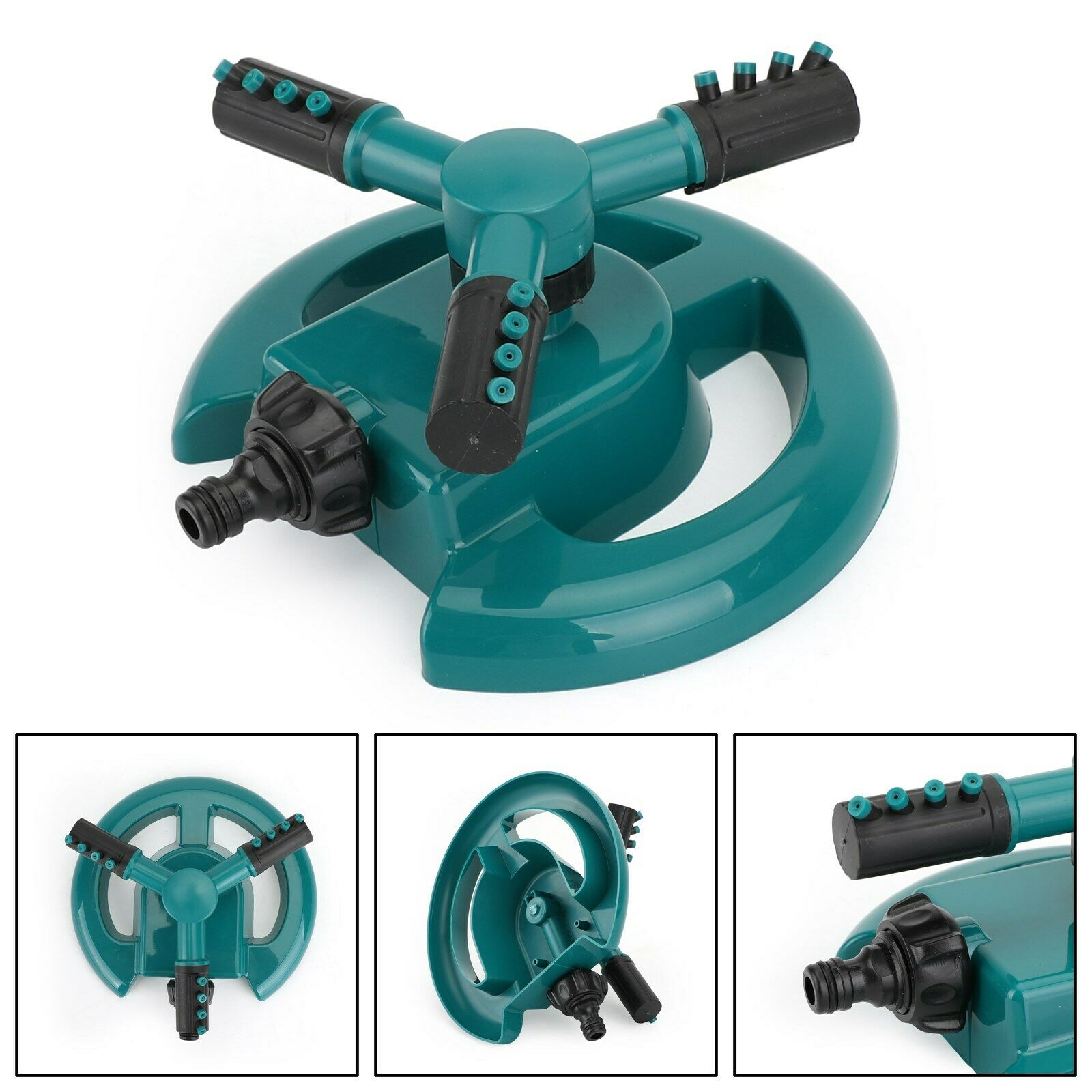 Garden Sprinkler Lawn Watering 360° Rotating Water Hose Spray Irrigation BS5