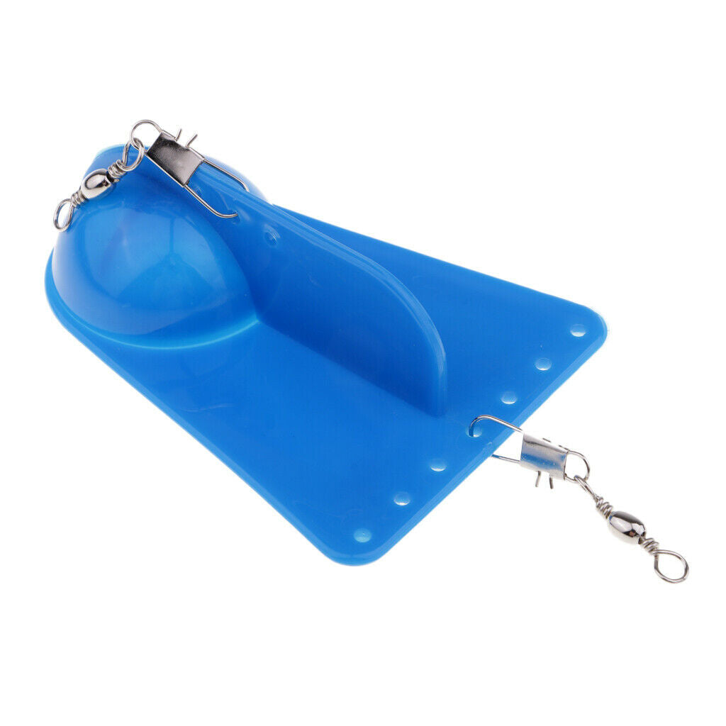 3pcs Plastic,Metal Rigging Paravanes Trolling Diving Board Fishing Tackle