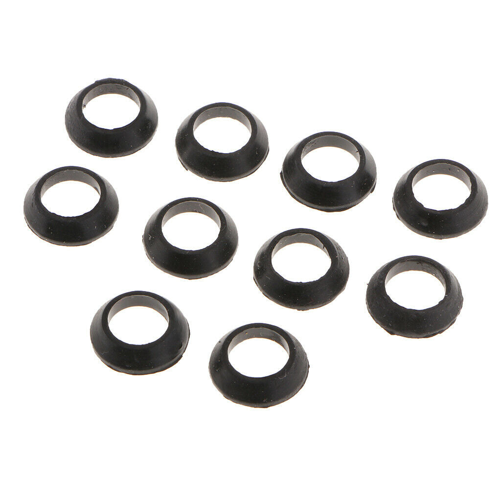 10 Pack Rubber Ring Trim Ring for Fishing Rod Building Repair Decorative