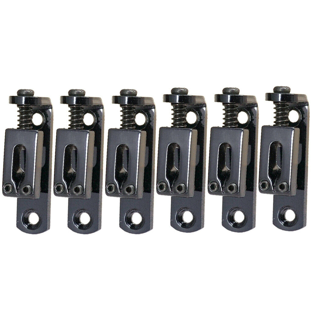 12Pcs Individual Guitar Bridge Saddles W / Alloy Screw Wrench for