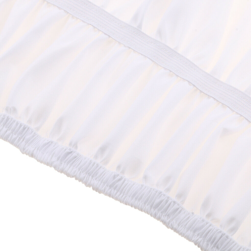 pure color elastic band bed skirt bed apron 180cmx200cm+38cm White