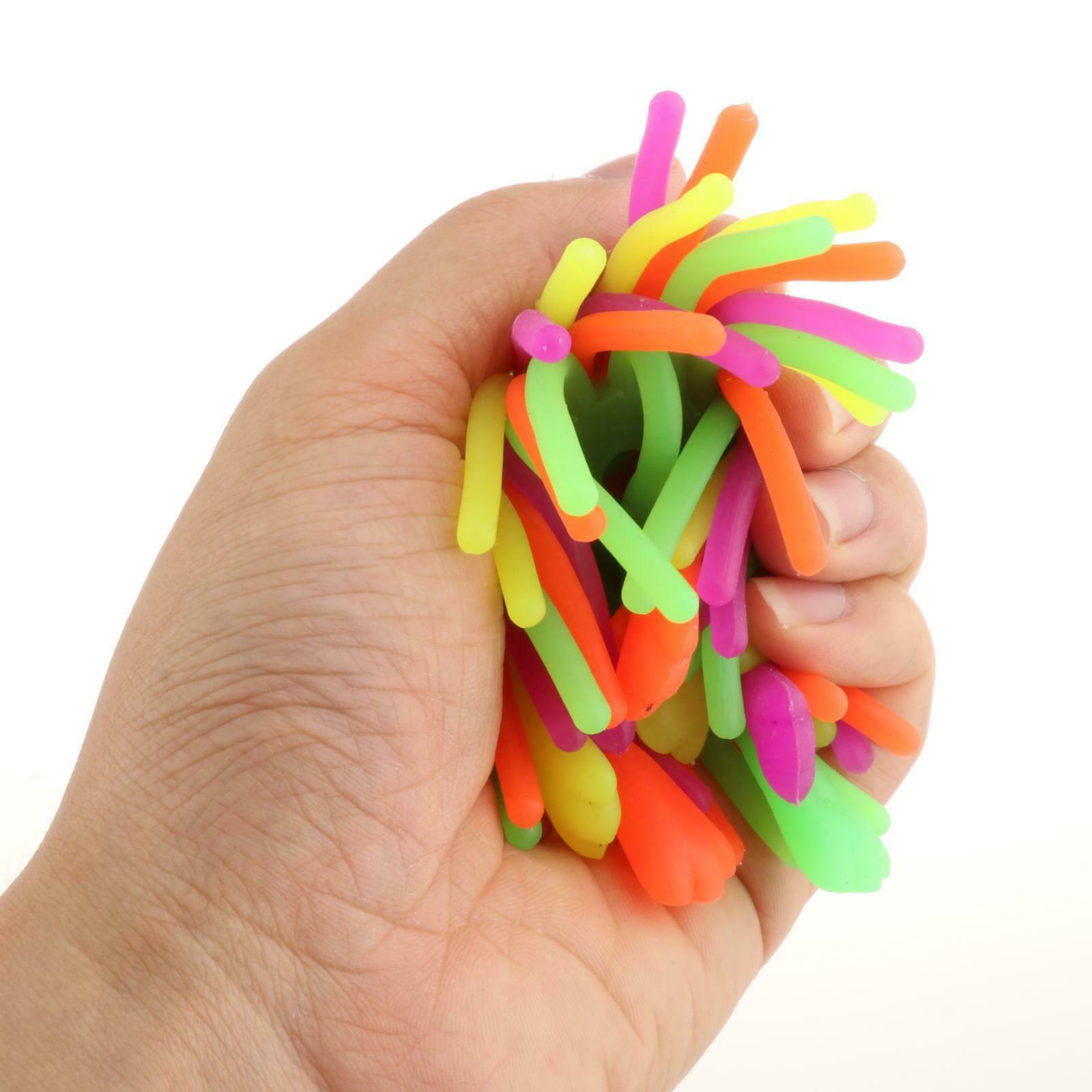 Soft TPR Stretchy String Fidget Kids Anti Stress Bouncy Ball Toys Rope