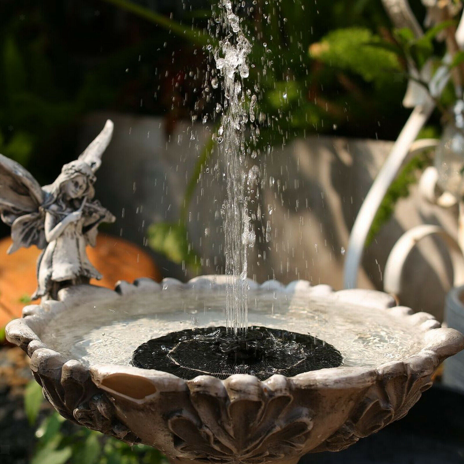 3 in 1 Solar Bird Bath Fountain 3W Outdoor Pool Pond Garden Patio Fish Tank