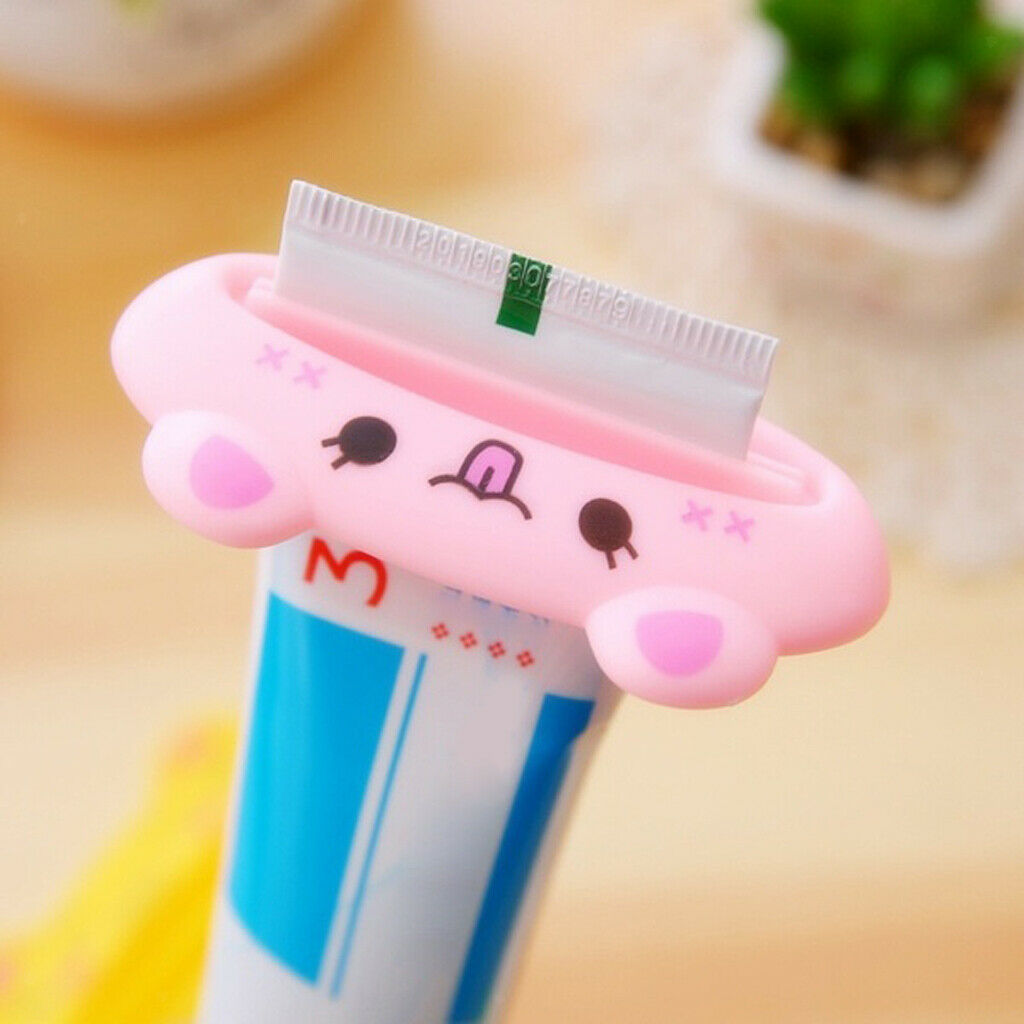 5pcs Plastic Toothpaste Tube Squeezer Clips Animal Cosmetic Tube Press Tool