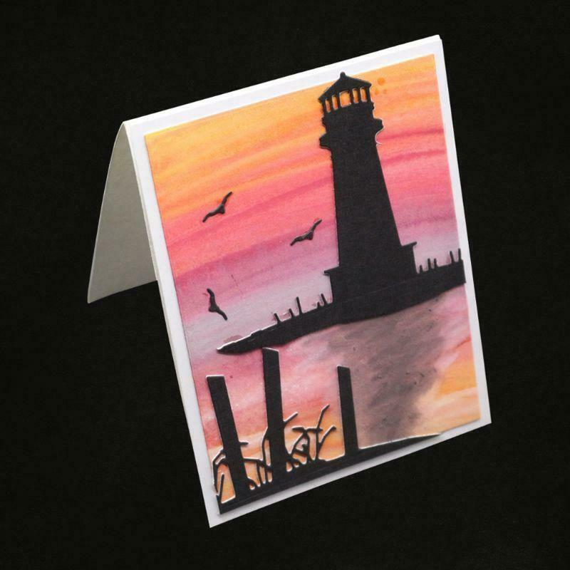 Lighthouse Metal Cutting Dies Stencil DIY Scrapbooking Album Stamp Paper Card