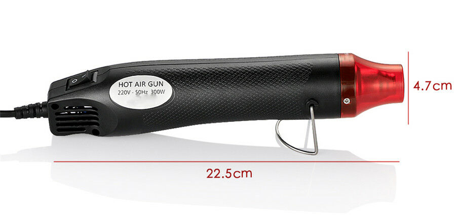 220V 300W electric heat gun hot air plug of EU tools of self wrapping vinyl film