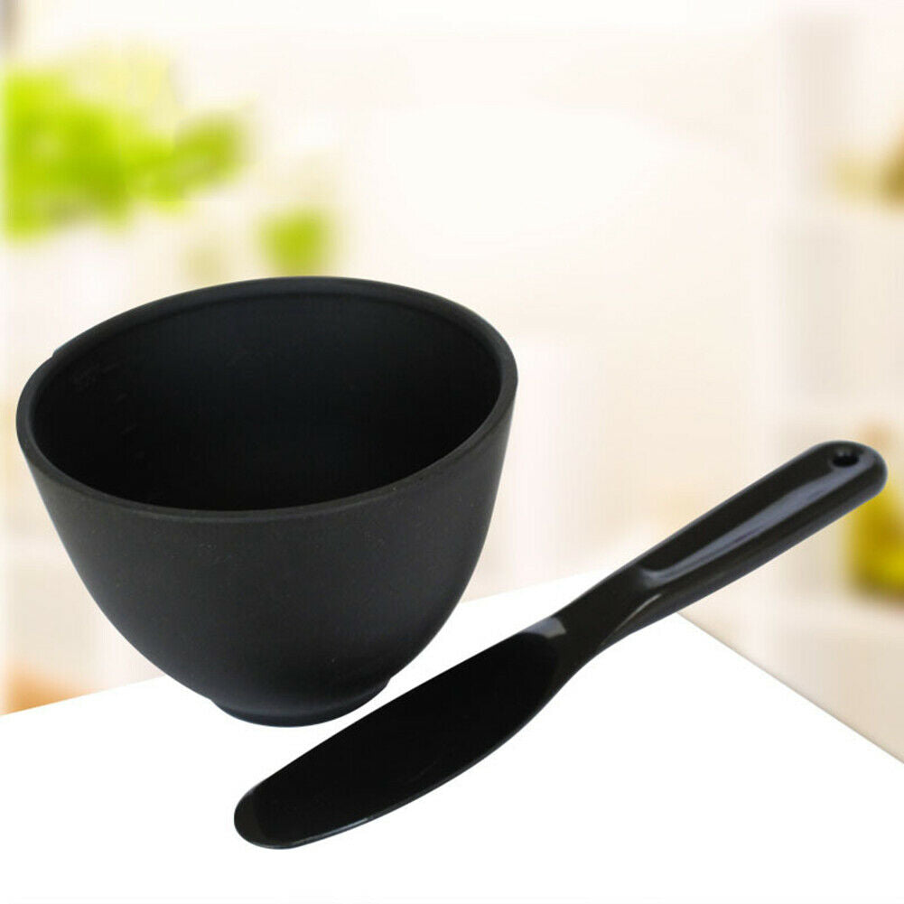 2 in 1 Face Ma sk Mixing Bowl Spoon Stick DIY Set Beauty Facial Skin Care Tool~