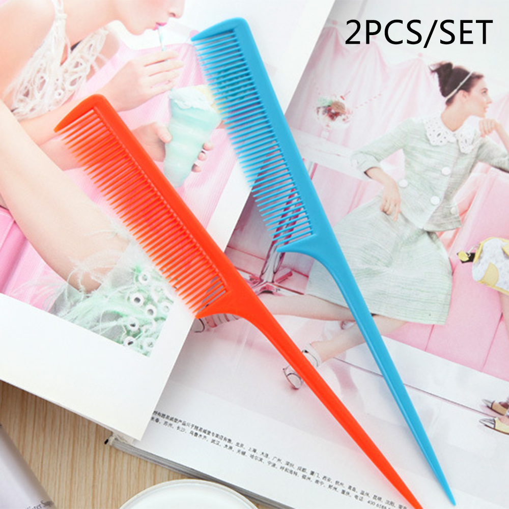 2PC Hairdressing Hair Brush Anti-static Travel Pocket Hair Comb Styling Tool ~~