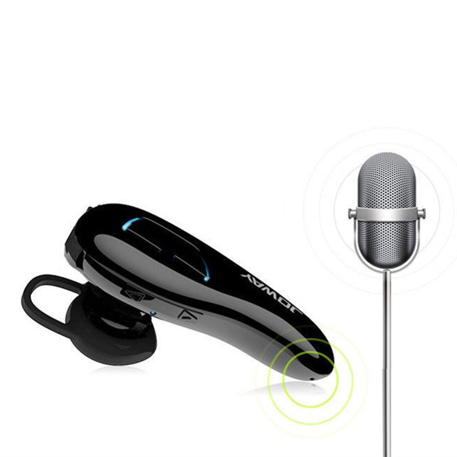 Wireless Earhook Bluetooth Noise Cancelling Trucker Headset Earpiece For Driving