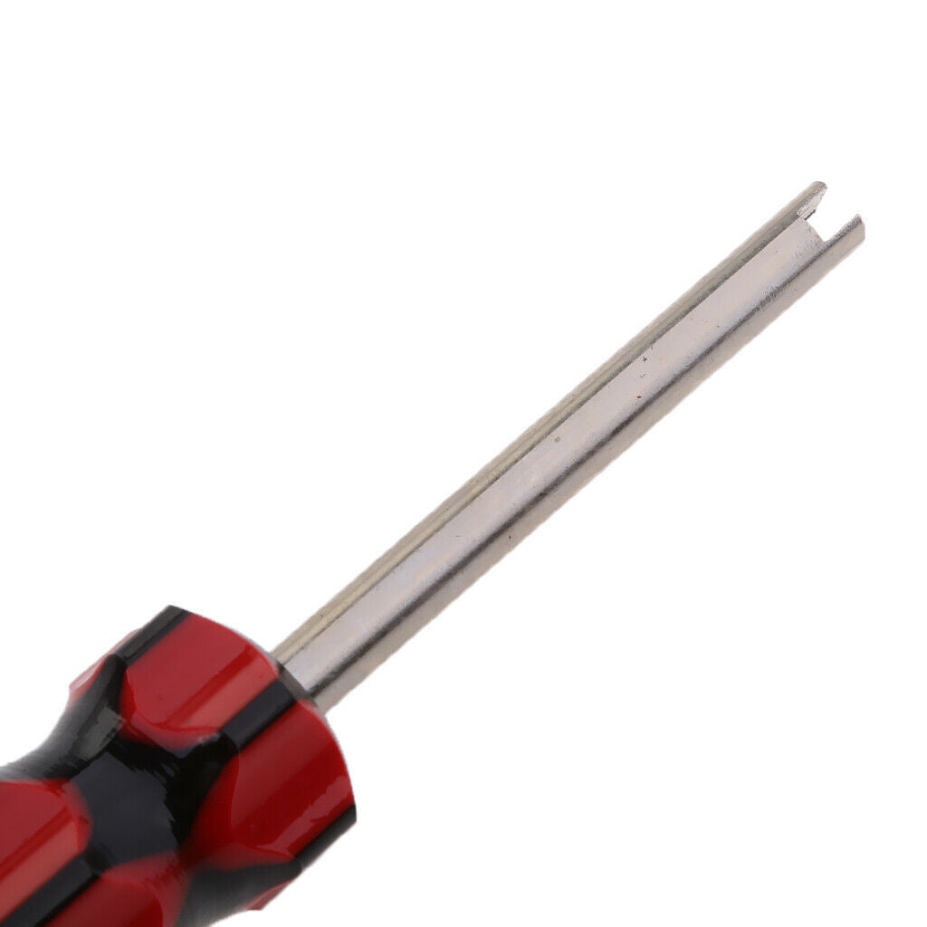 2 Pieces Car Truck Bike Screwdriver Valve Core Removal Repair Tool Kits Red