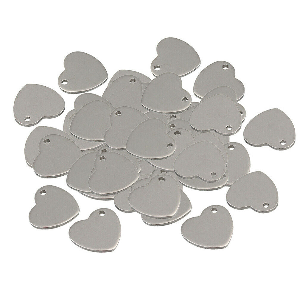 50pcs Stamping Tag Metal Antiqued Bronze Pendants Tags Jewelry Tags DIY