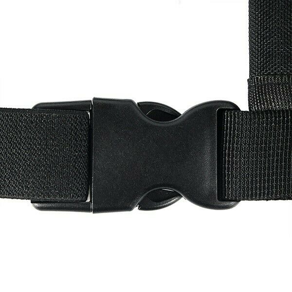 Universal Radio Carry Case Walkie-Talkie Chest Pocket Black Backpack Belt Adjust