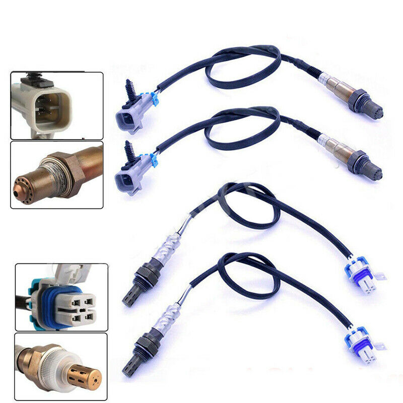 4pcs Oxygen O2 Sensor Up+Downstream fit for 08-11 GMC Sierra Silverado 1500 2500