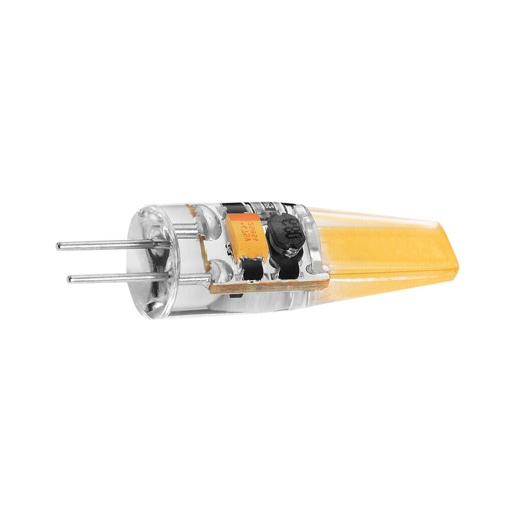 5 Pcs G4 3W Dimmable COB LED Light Bulb   12V Crystal Silicone Lamp 38MM