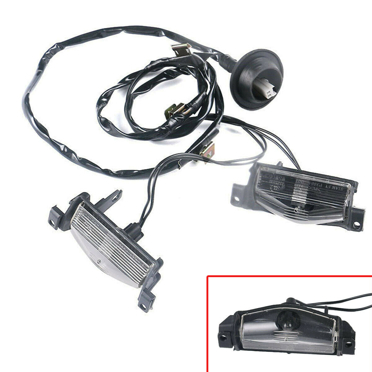 For Mazda 2 2011-2013 1Set BS1E-51-274E Rear Trunk License Plate Lamp Light Unit
