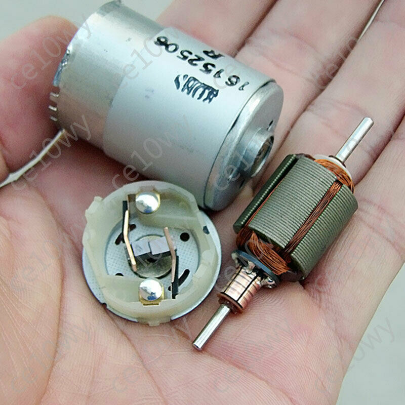 DC 12V-24V Motor 10800RPM 385 Electric Motor with Encoder Disk 14T 0.5M Gear