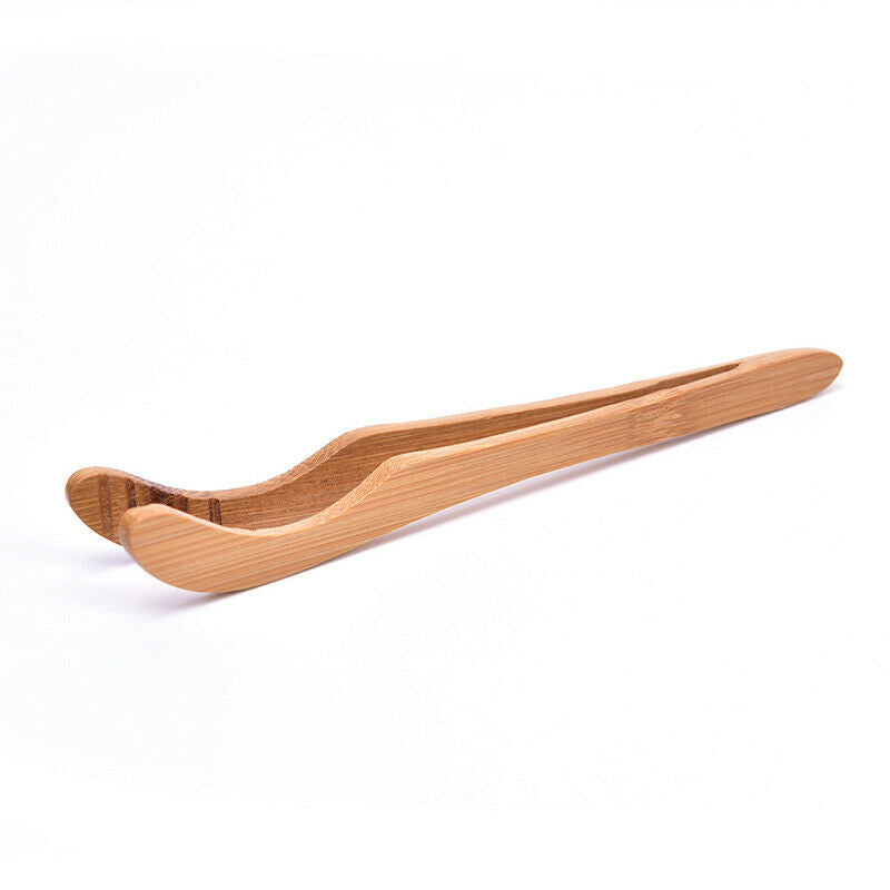 1pc Tea Bamboo Utensil Tongs Tea Wooden Tea Clip Food Toast Tea Tweez.l8
