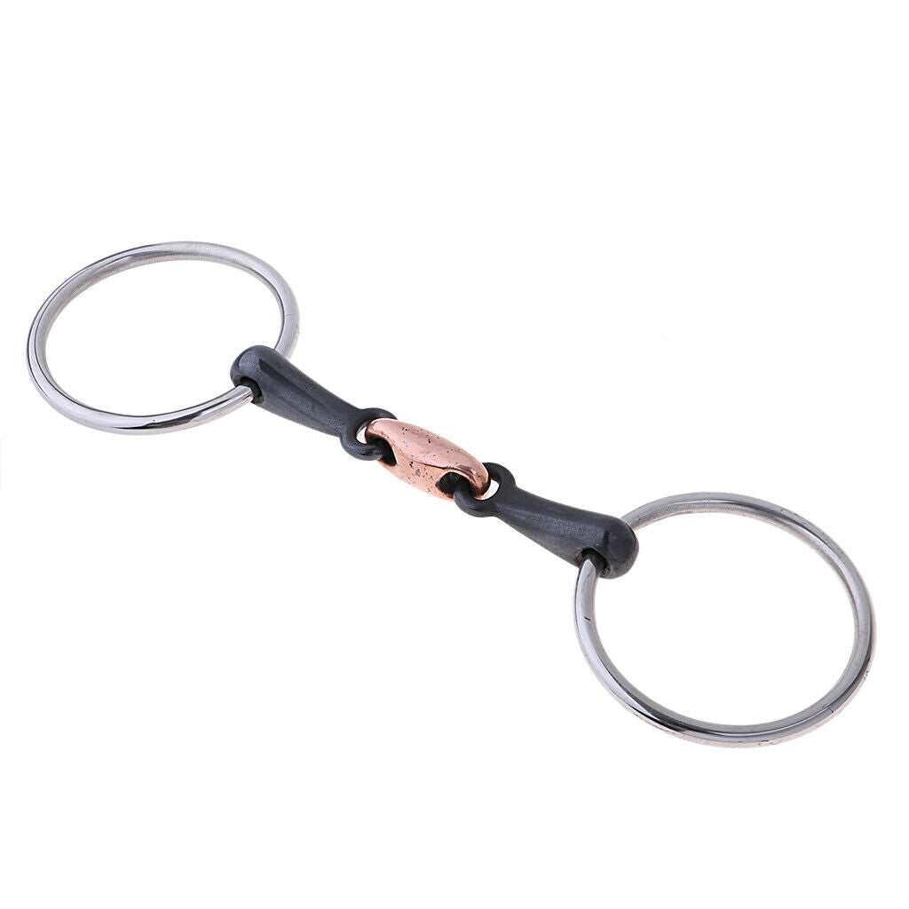 Copper Link Eggbutt   Ring   for Horse 105mm