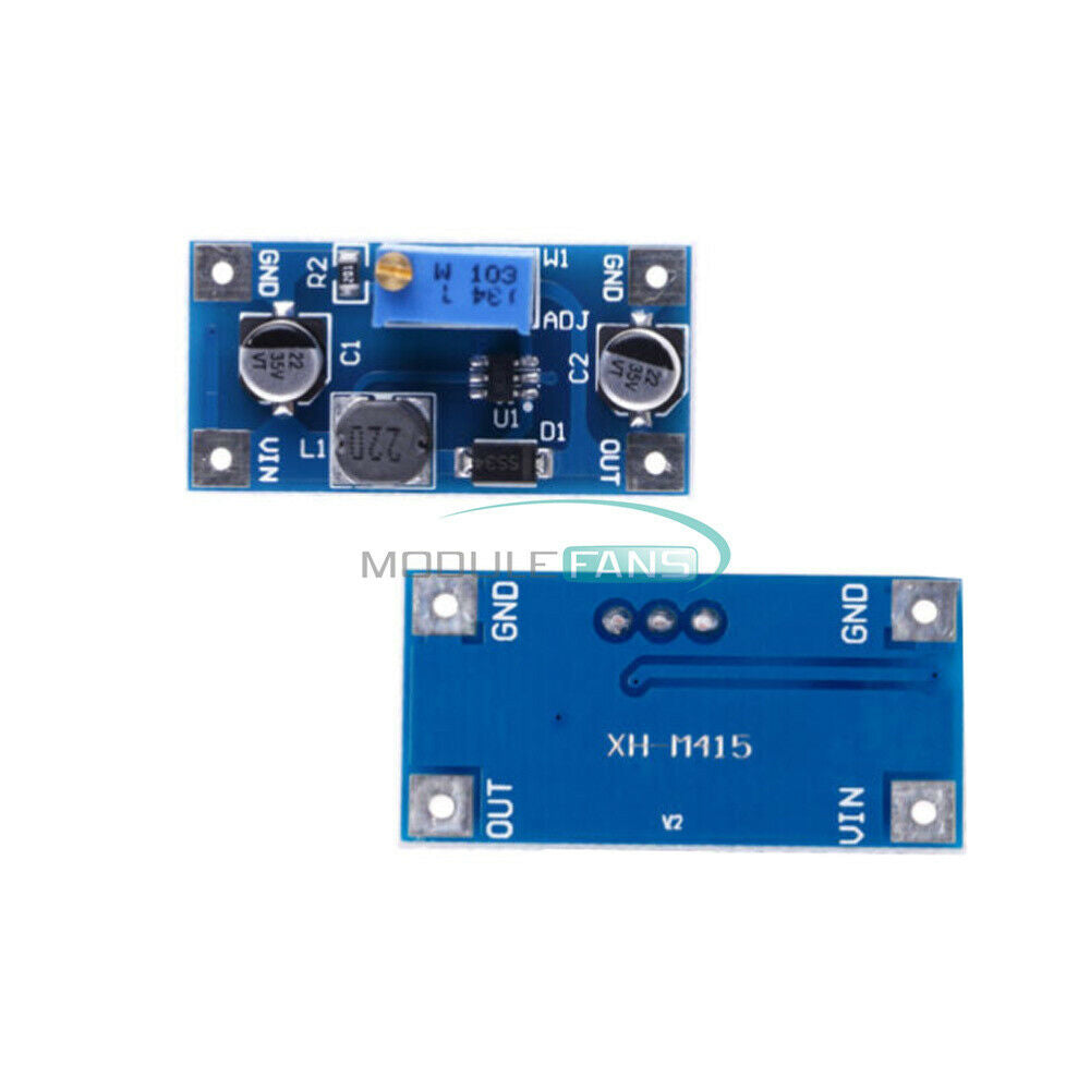 2V-24V to 3V 5V 6V 9V 12V 19V 2A DC-DC Boost Step up Volt Converter Power Supply