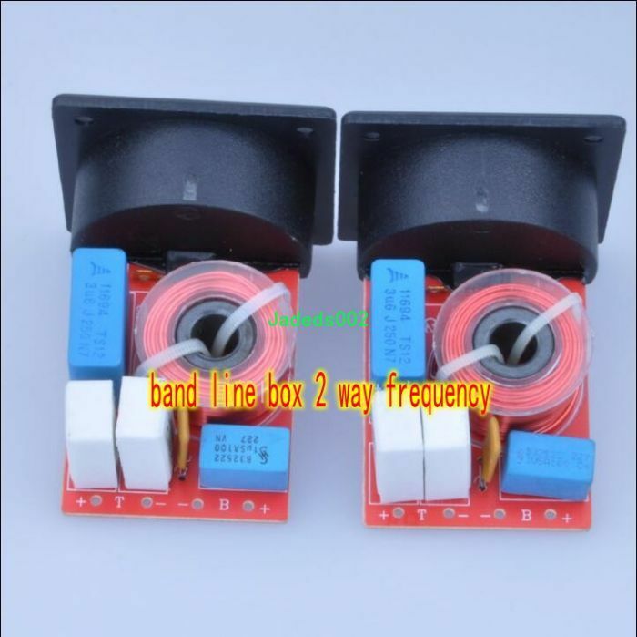 1pcs D222 speaker crossover 2-Way Home audio divider With Wire box Improve sound