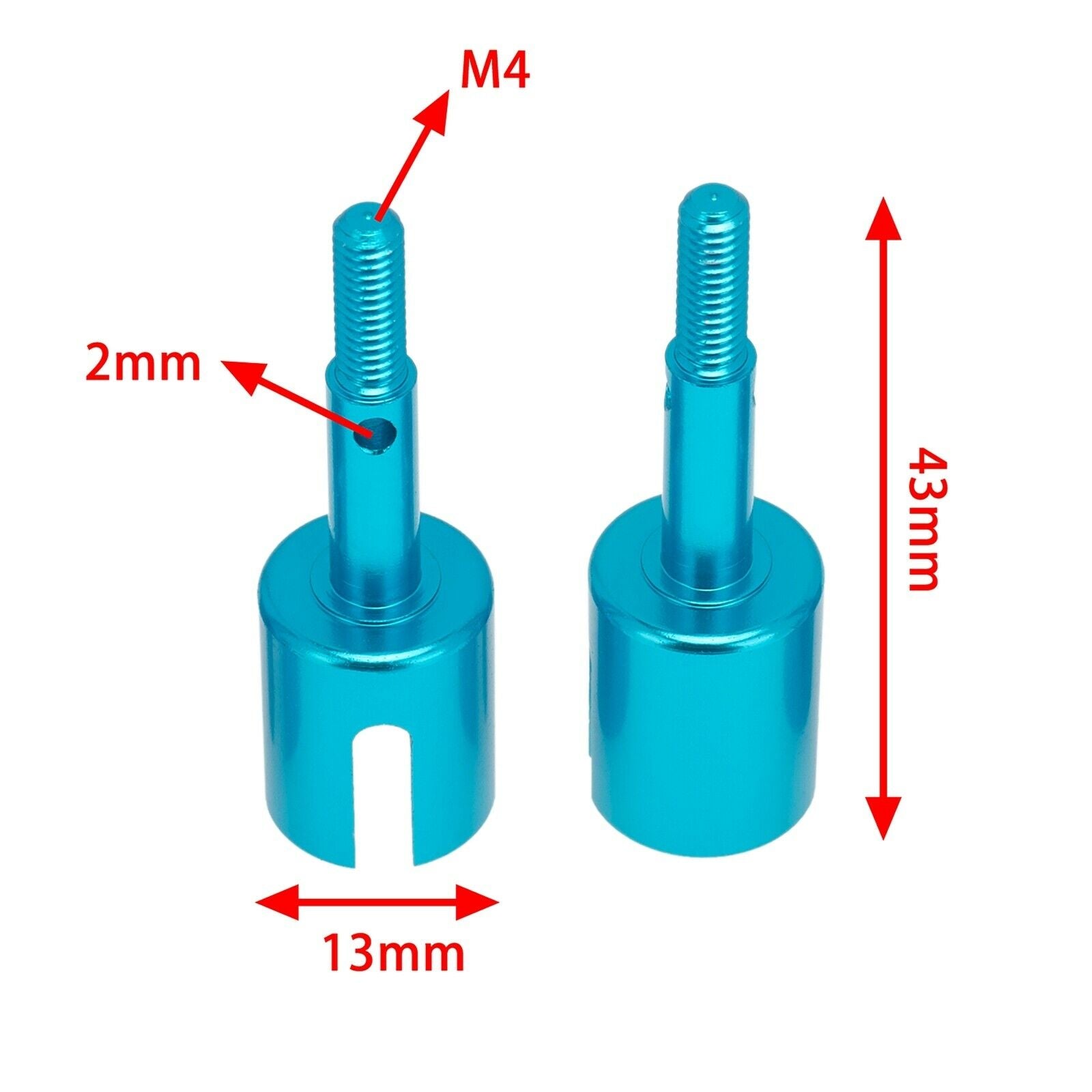 RC Car Upgrade Wheel Axle for Tamiya TT01 1/10 Sports Car DIY Spare Parts