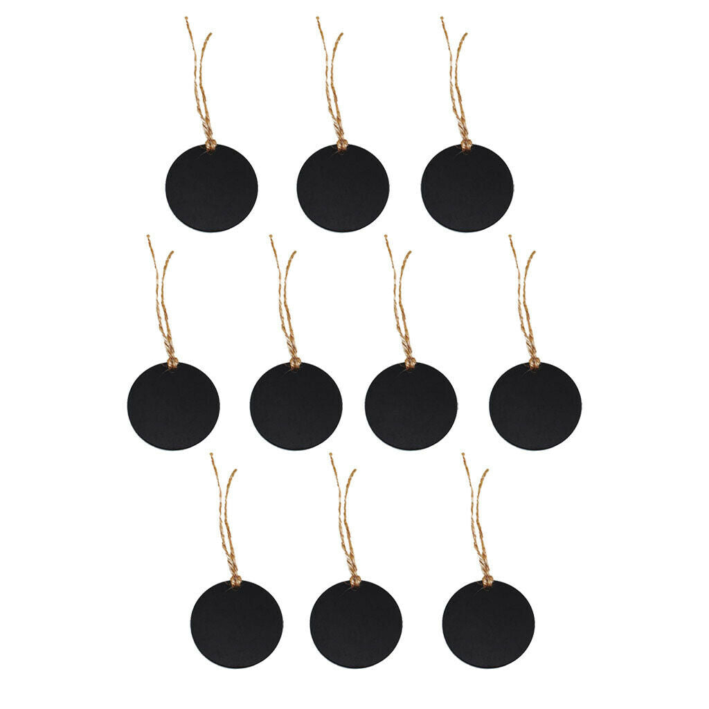 40pcs Mini Small Hanging Chalk Board Blackboard Memo Home Party Sign Packs