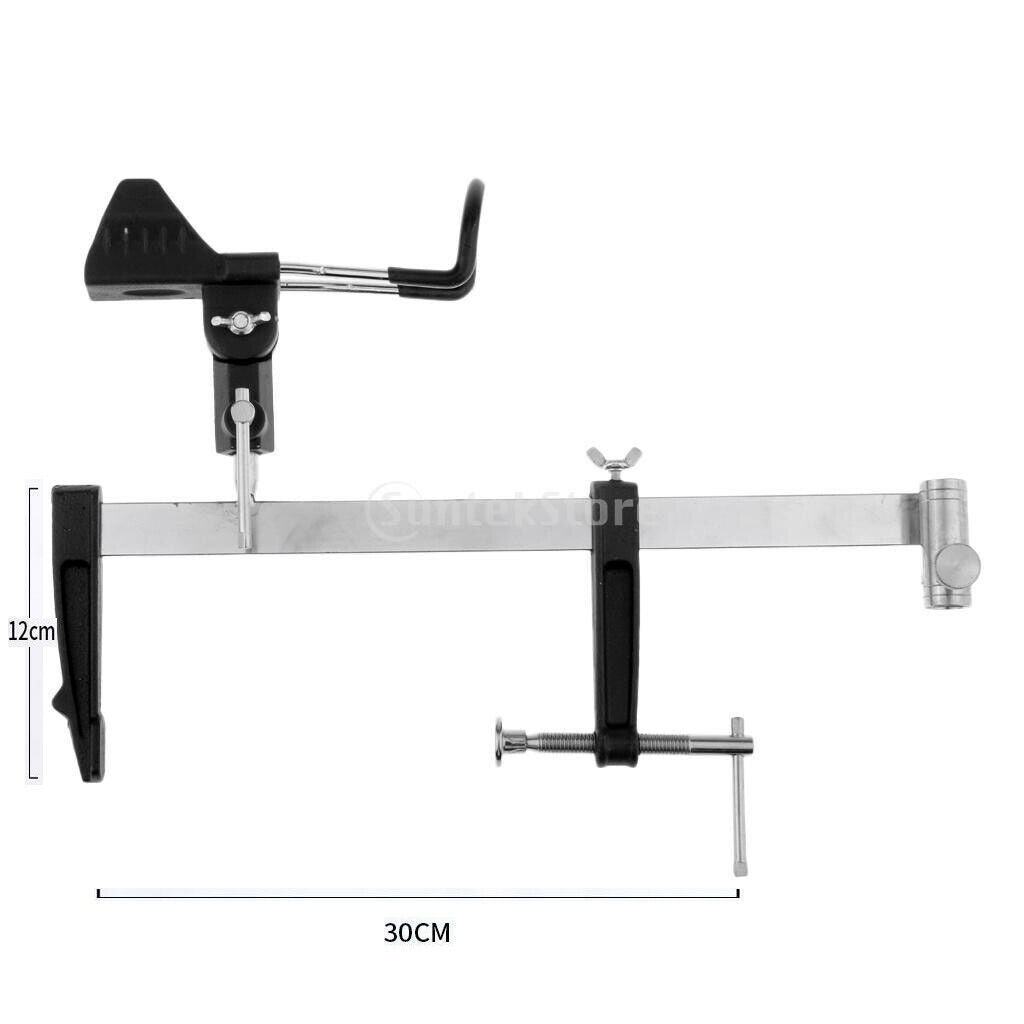 Adjustable Fishing Rod Holder Rest Pole Braet W/ Baits Tray Stand