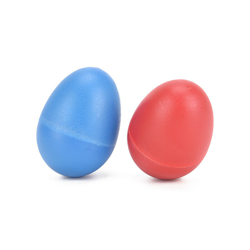 2pcs/lot plastic egg maraca rattles shaker percussion kid musical to.l8