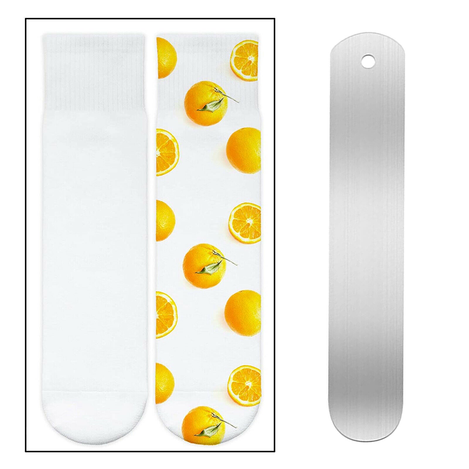 2Pieces Sock Jigs Crew Sock Board Heat Press Transfer Dye Sublimation Socks