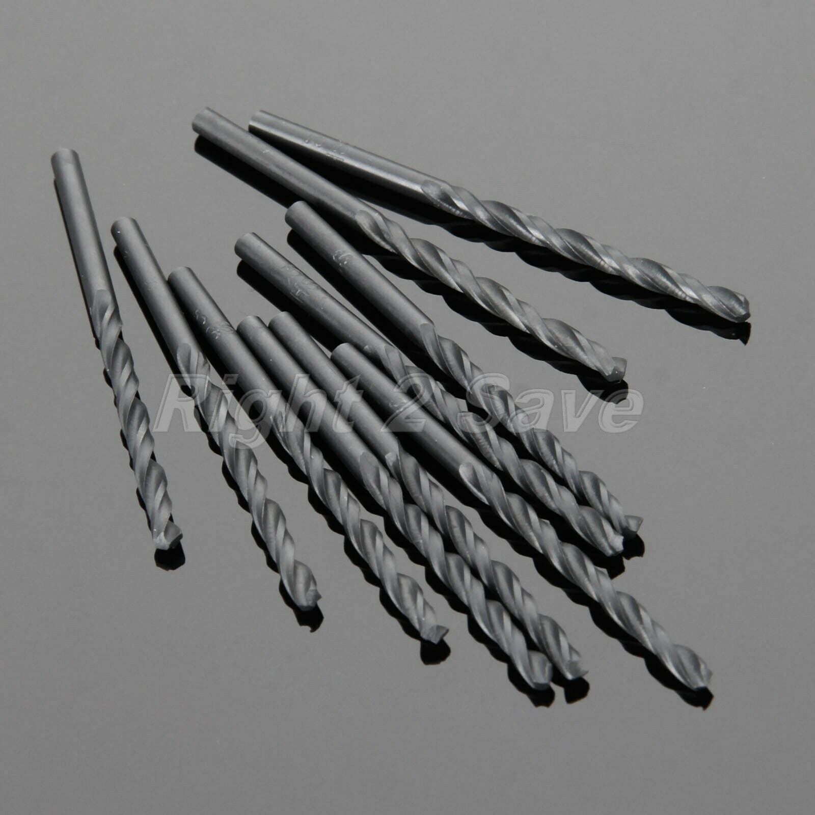 10pc 3mm Straight Shank HSS Micro Twist Drill Bits For Wood Aluminum Plastic R2S